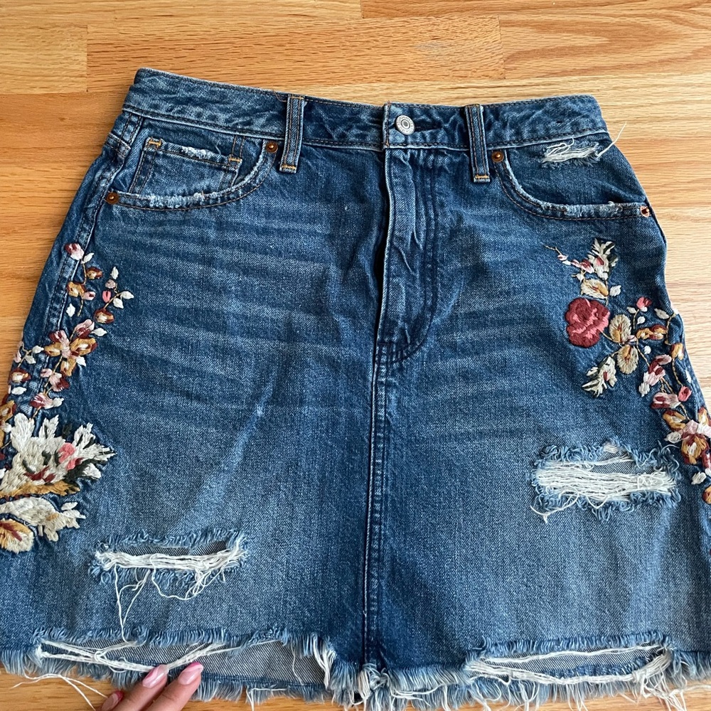 Abercrombie jean skirt